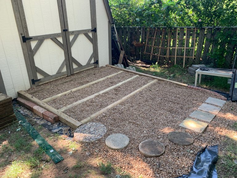 Stone Patio Remodel August - The Whitman Family